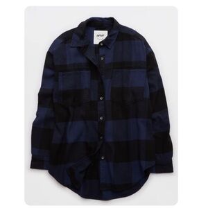 AERIE flannel shirt. Size M. Oversized fit.